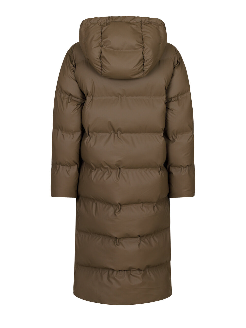 Viviana Puffer dunjakke - Dark Taupe